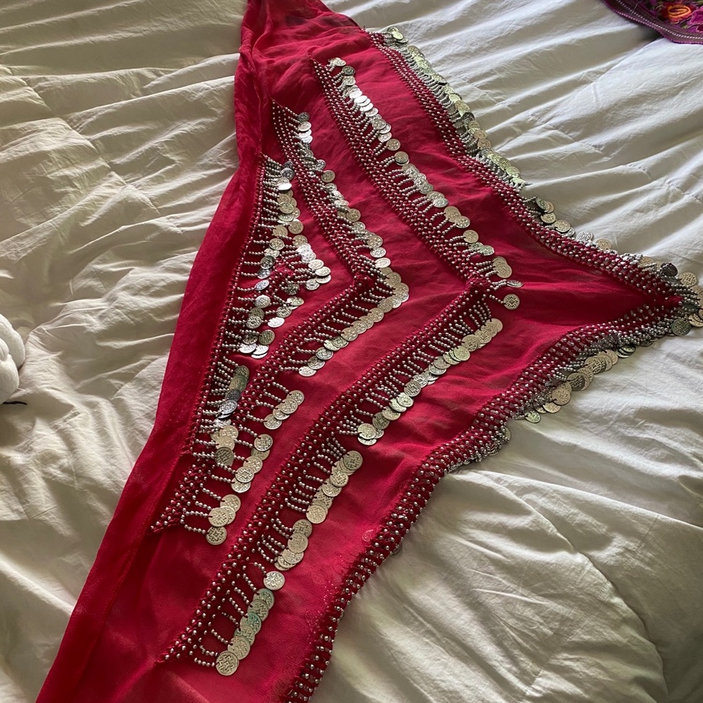 Hot Pink Belly Dancing skirt/wrap